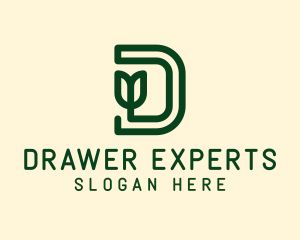 Environmental Letter D  logo design