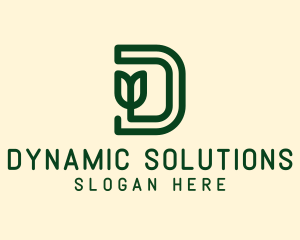 Environmental Letter D  logo design