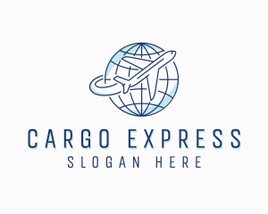 Airplane Freight Logistics logo design