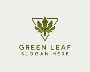 Hemp Cannabis Leaf logo design