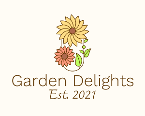 Spring Flower Garden  logo design