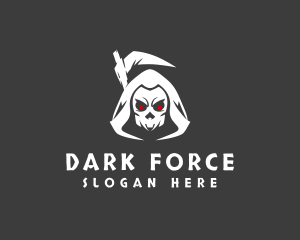 Creepy Grim Reaper  logo design