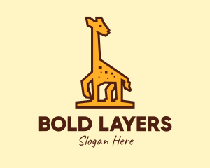 Tall Yellow Giraffe logo design