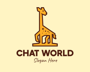 Tall Yellow Giraffe logo design