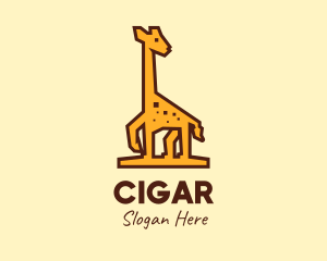 Tall Yellow Giraffe logo design