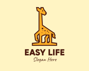 Tall Yellow Giraffe logo design