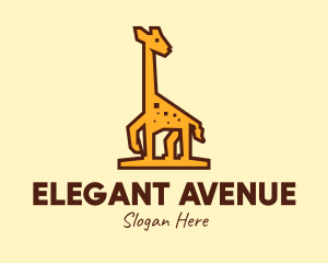 Tall Yellow Giraffe logo design