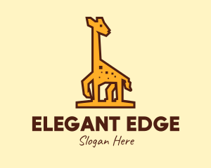 Tall Yellow Giraffe logo design