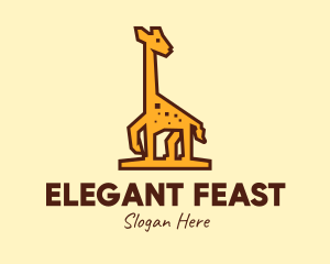 Tall Yellow Giraffe logo design