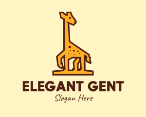 Tall Yellow Giraffe logo design