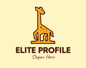 Tall Yellow Giraffe logo design