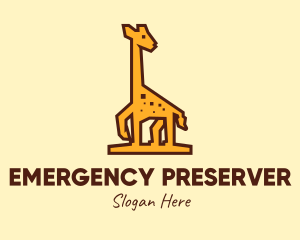 Tall Yellow Giraffe logo design