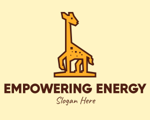 Tall Yellow Giraffe logo design