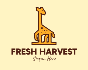 Tall Yellow Giraffe logo design