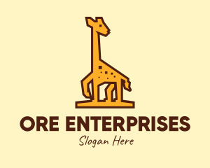 Tall Yellow Giraffe logo design