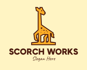 Tall Yellow Giraffe logo design