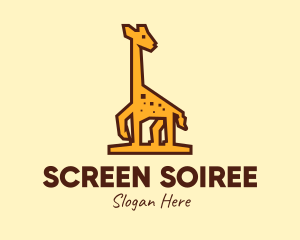 Tall Yellow Giraffe logo design