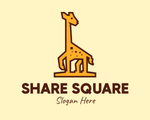 Tall Yellow Giraffe logo design