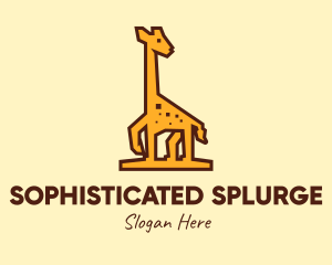 Tall Yellow Giraffe logo design