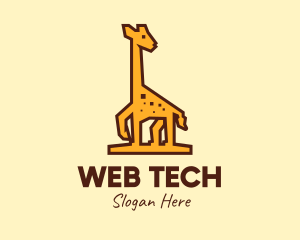 Tall Yellow Giraffe logo design