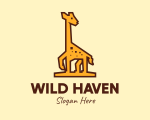 Tall Yellow Giraffe logo design