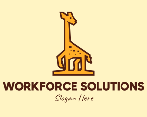 Tall Yellow Giraffe logo design