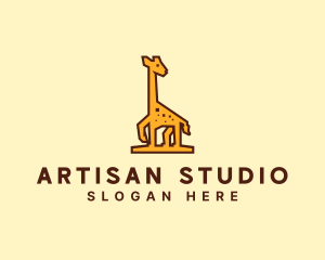 Tall Yellow Giraffe logo design