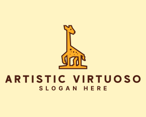 Tall Yellow Giraffe logo design