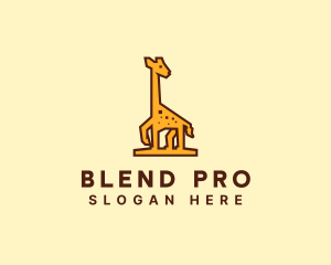 Tall Yellow Giraffe logo design