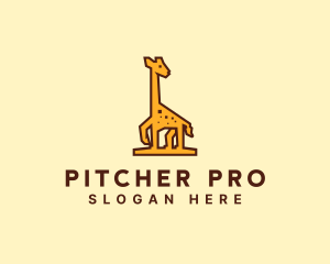 Tall Yellow Giraffe logo design