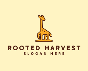 Tall Yellow Giraffe logo design