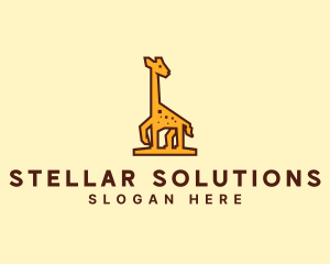 Tall Yellow Giraffe logo design