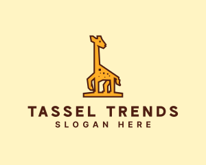 Tall Yellow Giraffe logo design