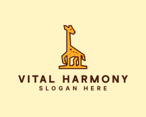 Tall Yellow Giraffe logo design