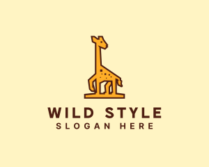 Tall Yellow Giraffe logo design