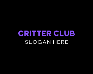 Neon Minimalist Club logo design