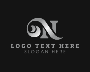Handbag - Cursive Gradient Letter N logo design