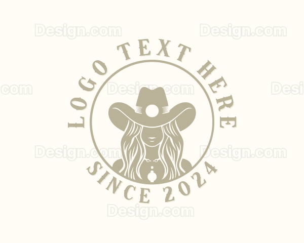 Western Cowgirl Rodeo Logo