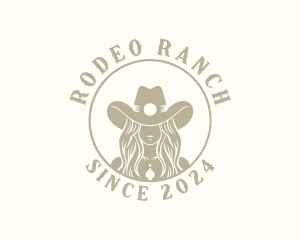 Western Cowgirl Rodeo logo design