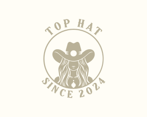 Western Cowgirl Rodeo logo design