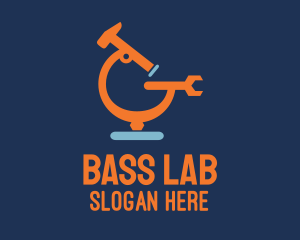 Microscope Science Tool logo design