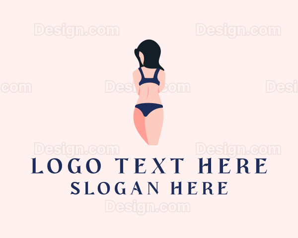 Woman Lingerie Underwear Logo