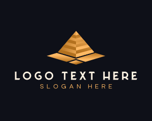 Pyramid Structure Triangle logo