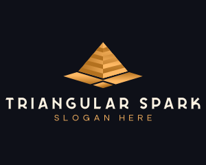 Pyramid Structure Triangle logo