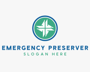 Modern Medical Cross logo design