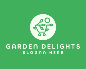 Eco Shopping Cart logo design