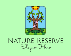 Stained Glass Nature Lover  logo design