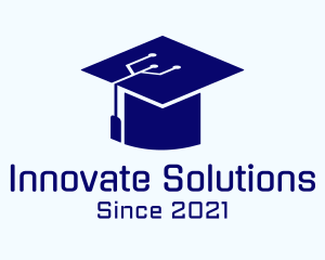 Tech Circuit Graduation Cap logo