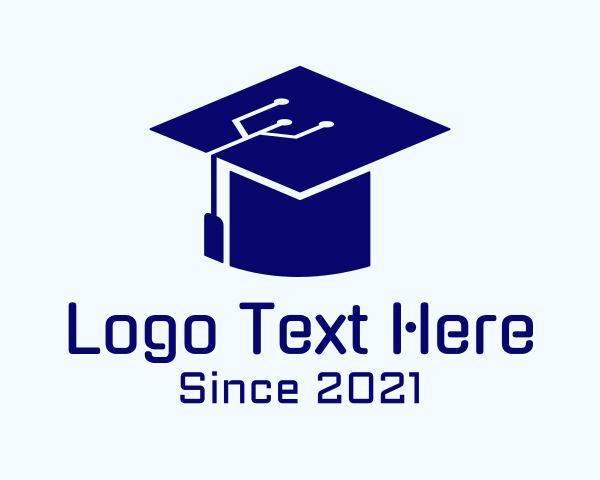 Graduation Cap logo example 3