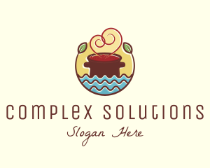 Soup Love Pot logo design